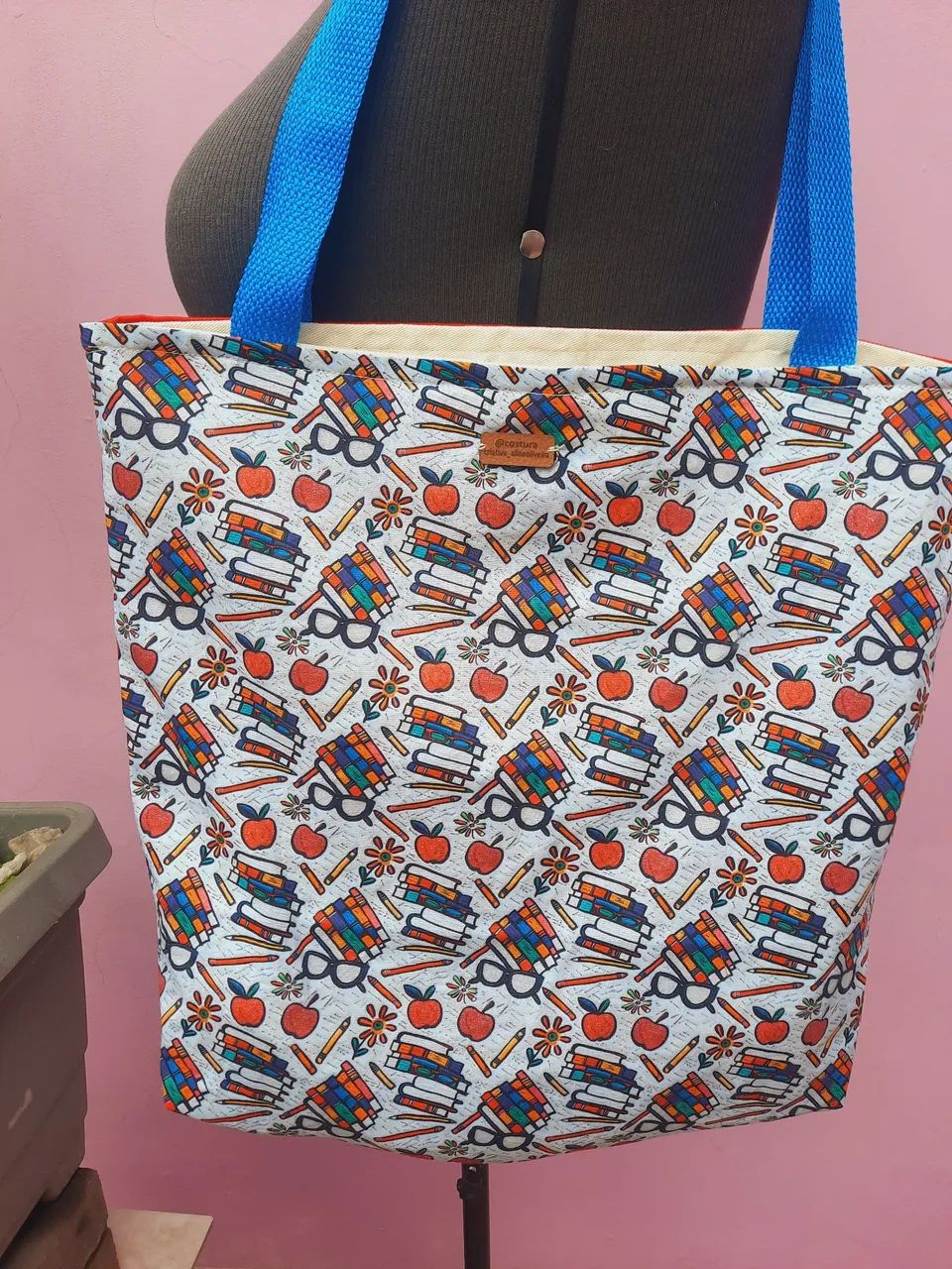 Ecobag Artesanal Grande ,Professora  - Foto 2