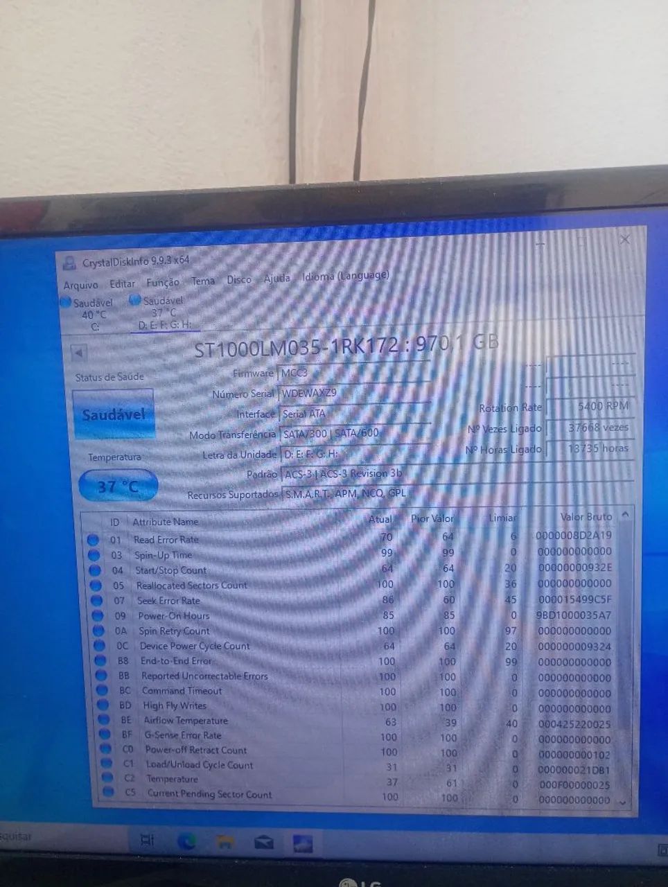 HD Seagate 1TB Saudável - Foto 4