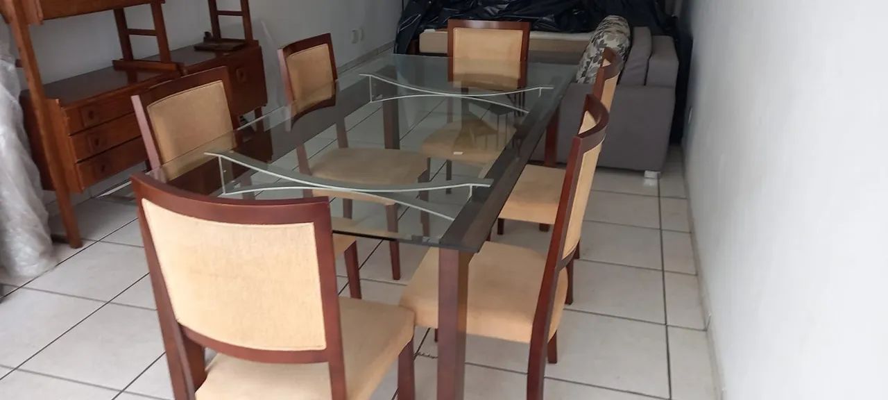 Mesa de jantar de vidro temperado  - Foto 4
