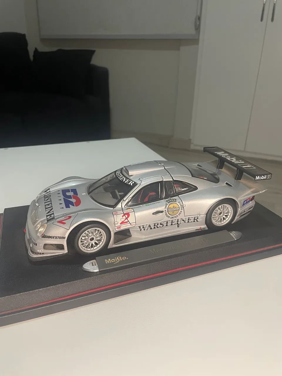 Mercedes-Benz CLK-GTR Warsteiner #2 Maisto 1:18 - Raro para Colecionadores