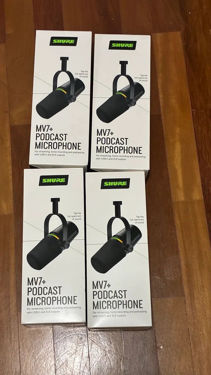Microfone para podcast MV7+ Shure ORIGINAL
