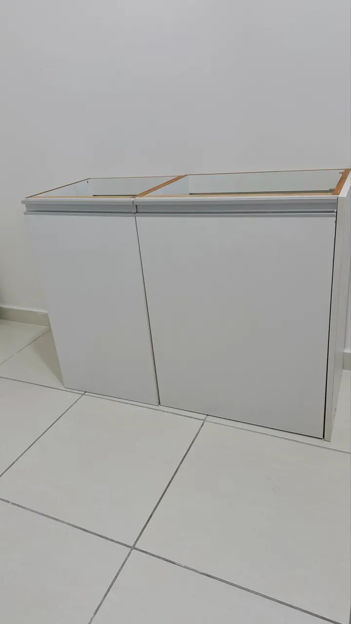 Armário Balcão de Cozinha Branco - 2,50 m - Foto 3