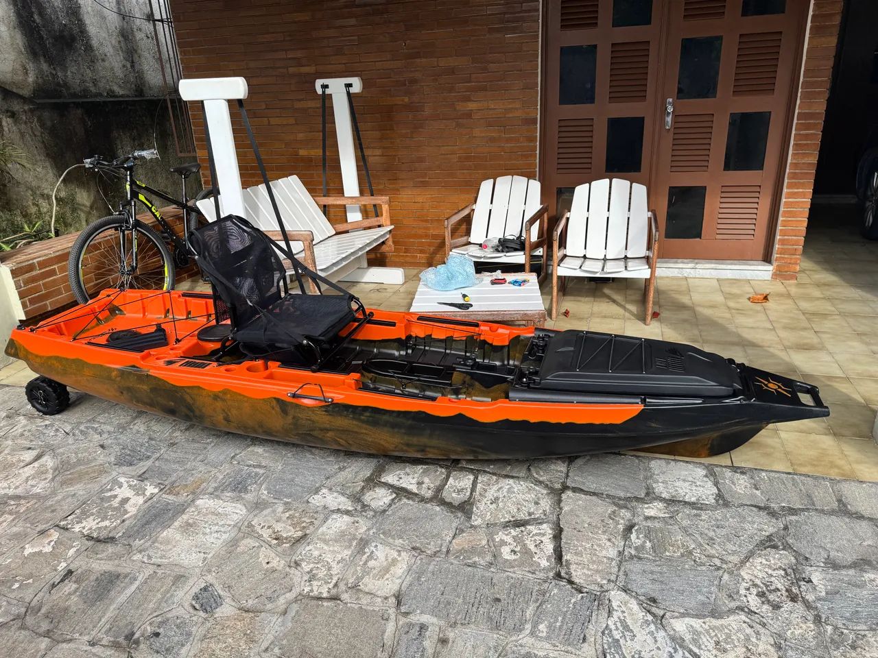 Caiaque Iron 1187 com pedal e sonar - Foto 4