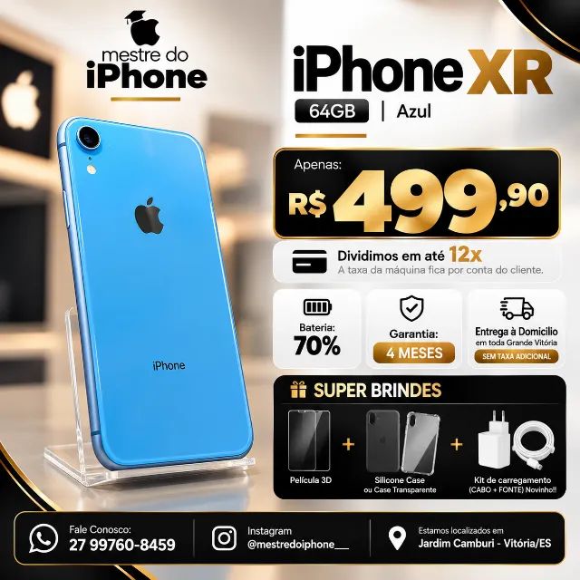 iPhone XR 64GB - AZUL - Foto 2