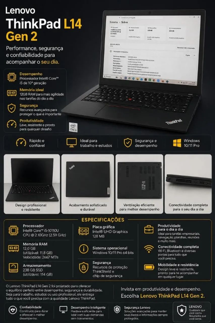 Notebook Lenovo L14 Gen 2