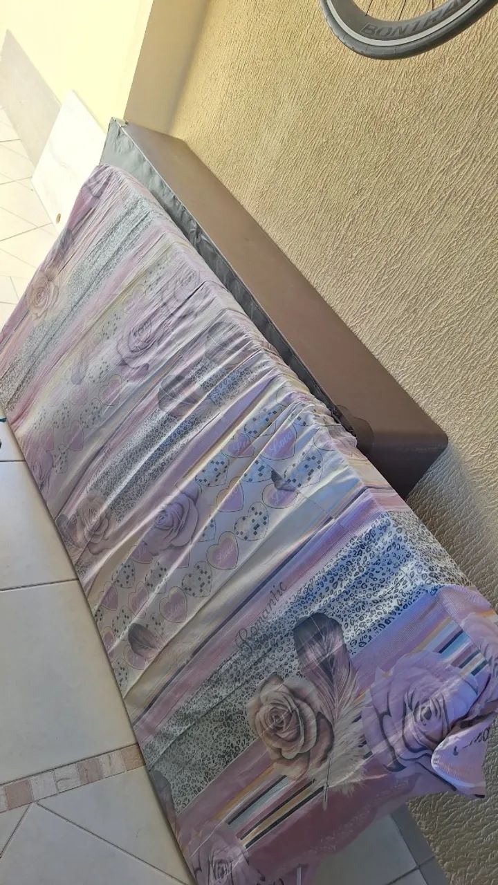 cama box solteiro + colchão + cabeceira - Foto 5