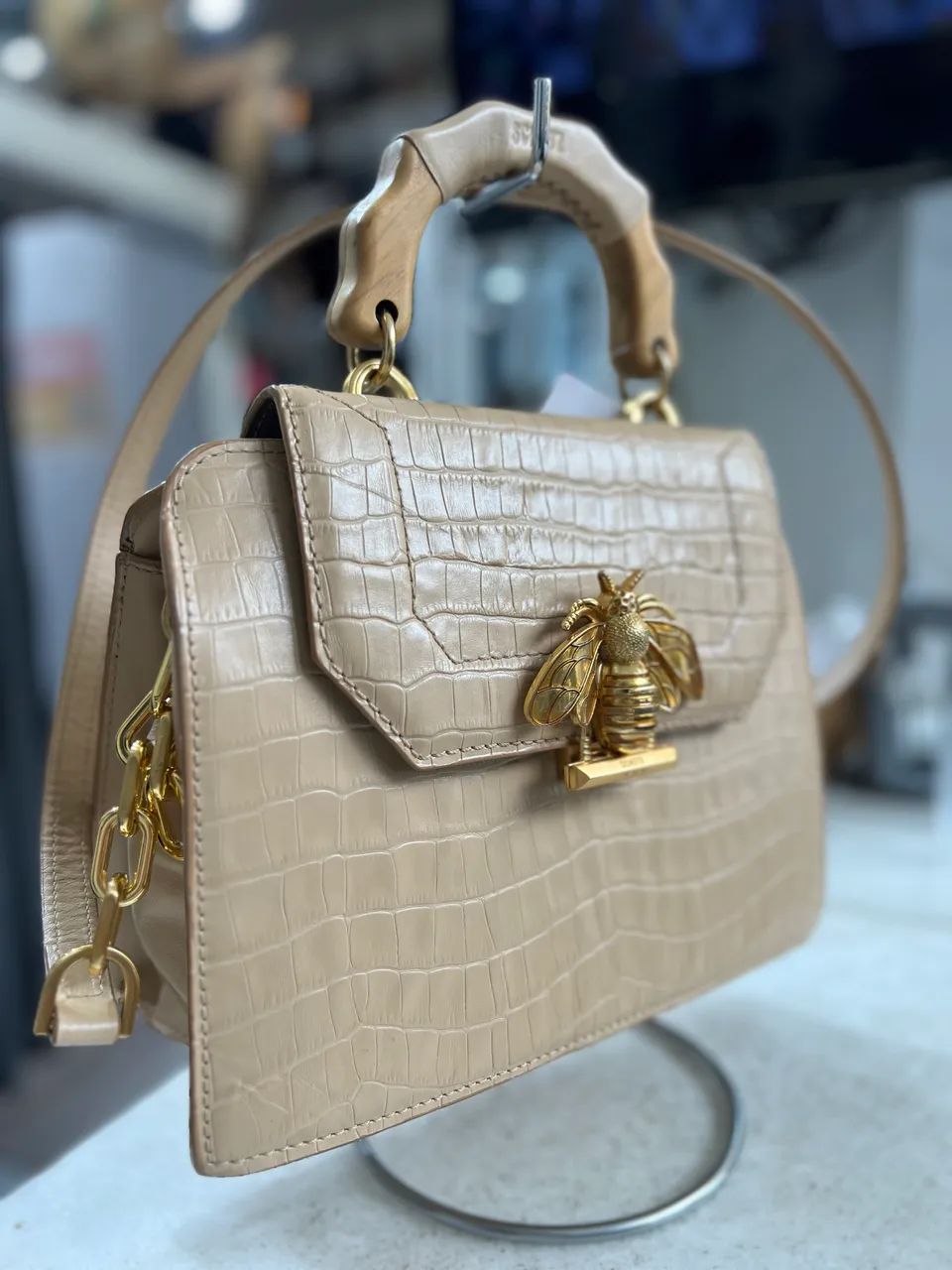 Bolsa Schutz (G) Believe Bege em Couro Original  - Foto 3