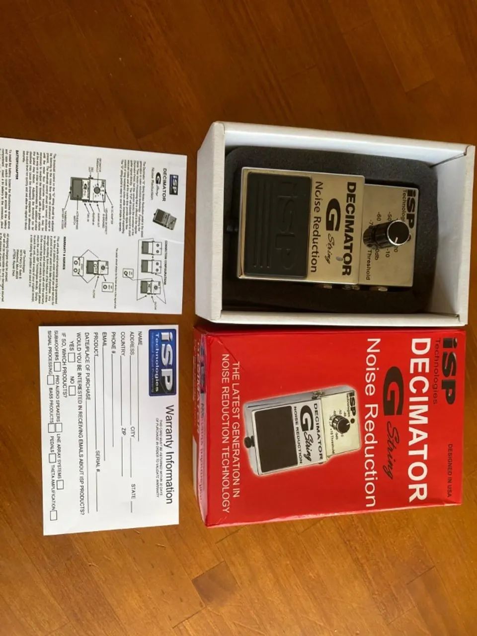 Pedal para guitarra ISP Decimator G String - noise gate