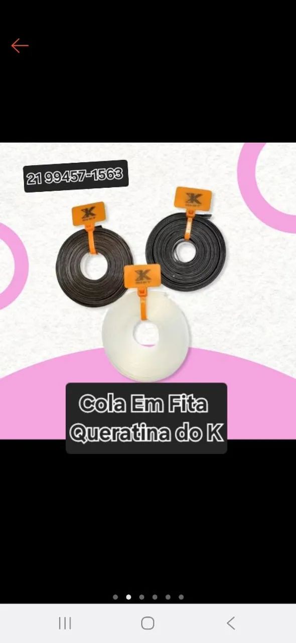 Cola de Queratina Fita Transparente 
