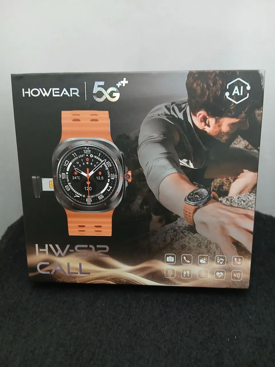 SMARTWATCH HOWEAR HW S-12 CALL 5G C/ CÂMERA.  * NOVO *