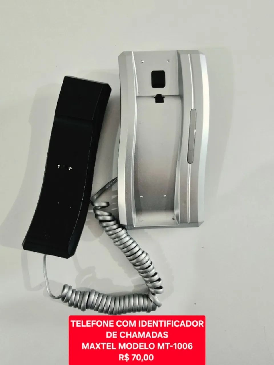 Telefone Fixo Com Identificador De Chamadas Maxtel Mt-1006 - Funcionando e em Ótimo Estado - Foto 3