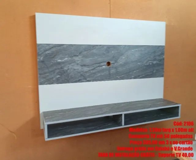 Painel MDF p/ TV até 50 polegadas (NOVO) - Foto 5