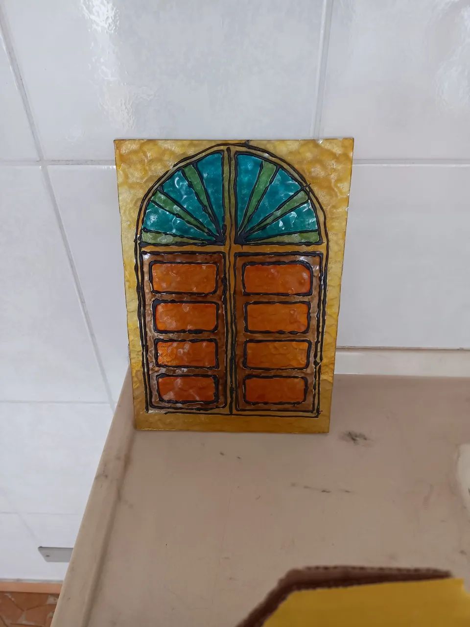 Vidro decorativo janela
