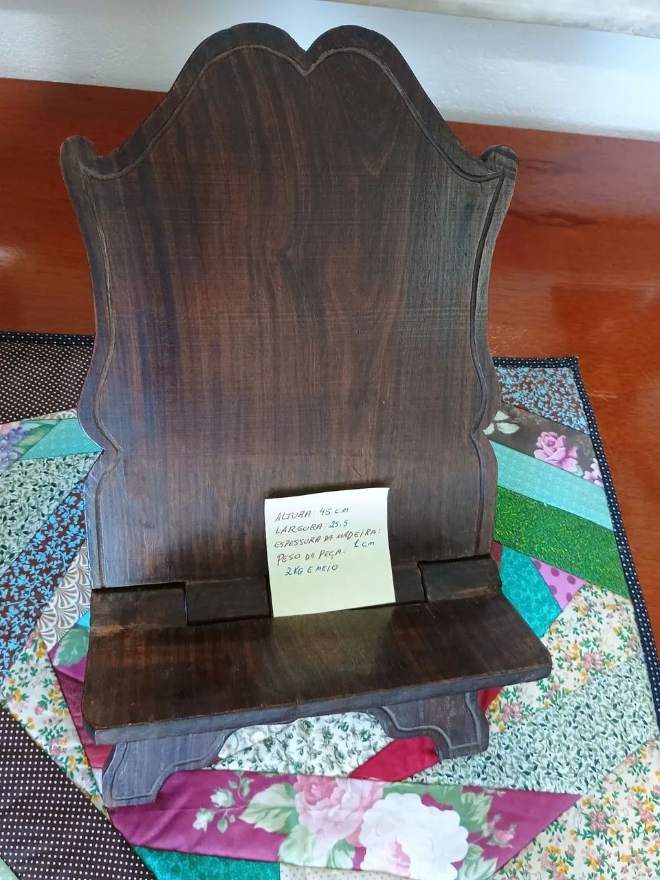 2 lindos suporte de madeira para livros. - Foto 5