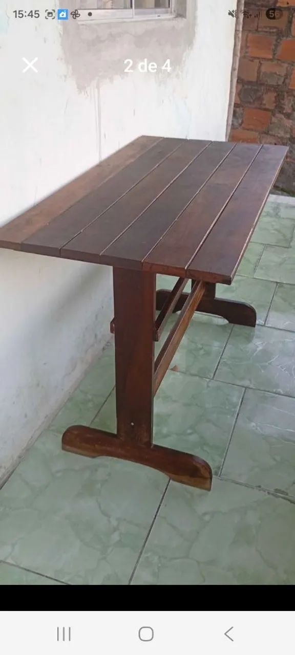 Mesa de madeira  maciça  - Foto 2