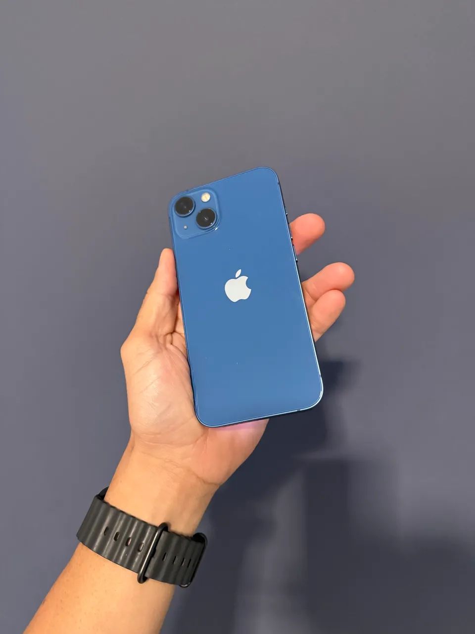 iPhone 13 256GB | Azul | Bateria 69% | Caixa e Cabo de dados | Sem