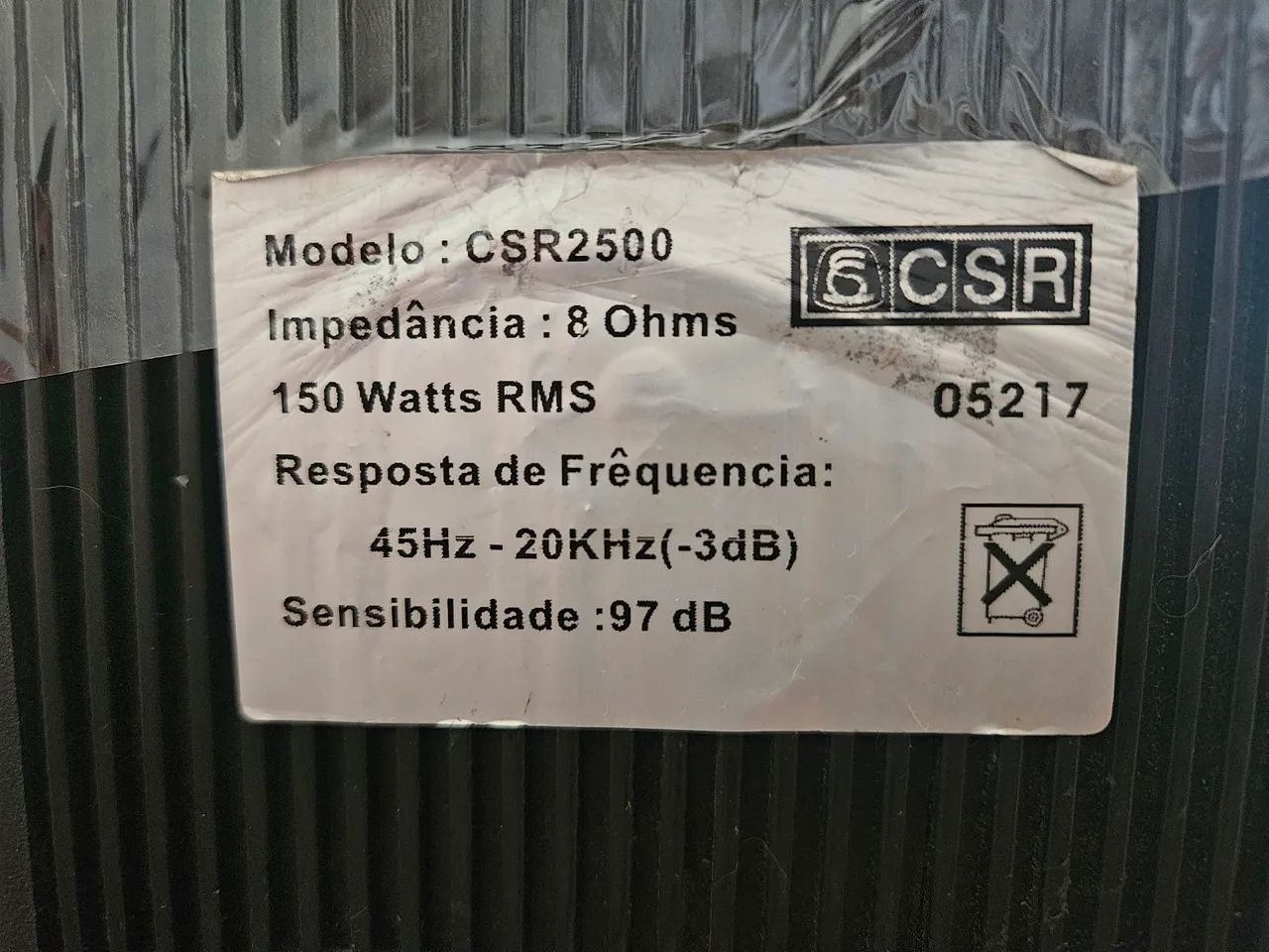 Caixa amplificada ativa e passiva CSR 2500. PAR - Foto 3