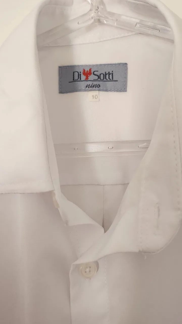 blusa social branca infantil