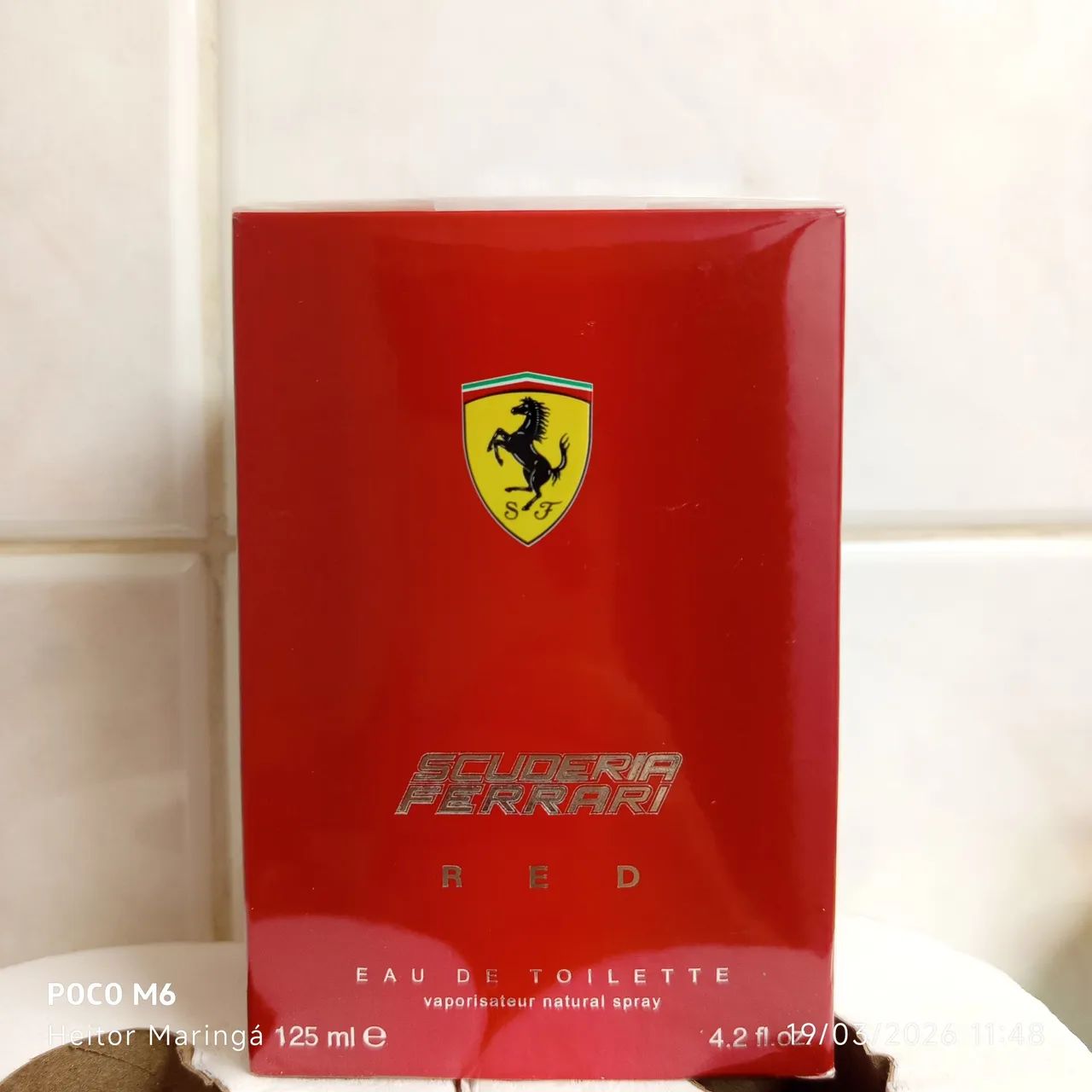 perfume ferrari red 125ml original  - Foto 2