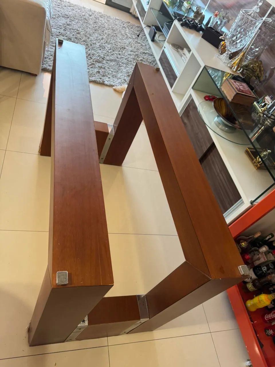 Mesa Retangular de Vidro 2m x 1m NEGOCIÁVEL  - Foto 4