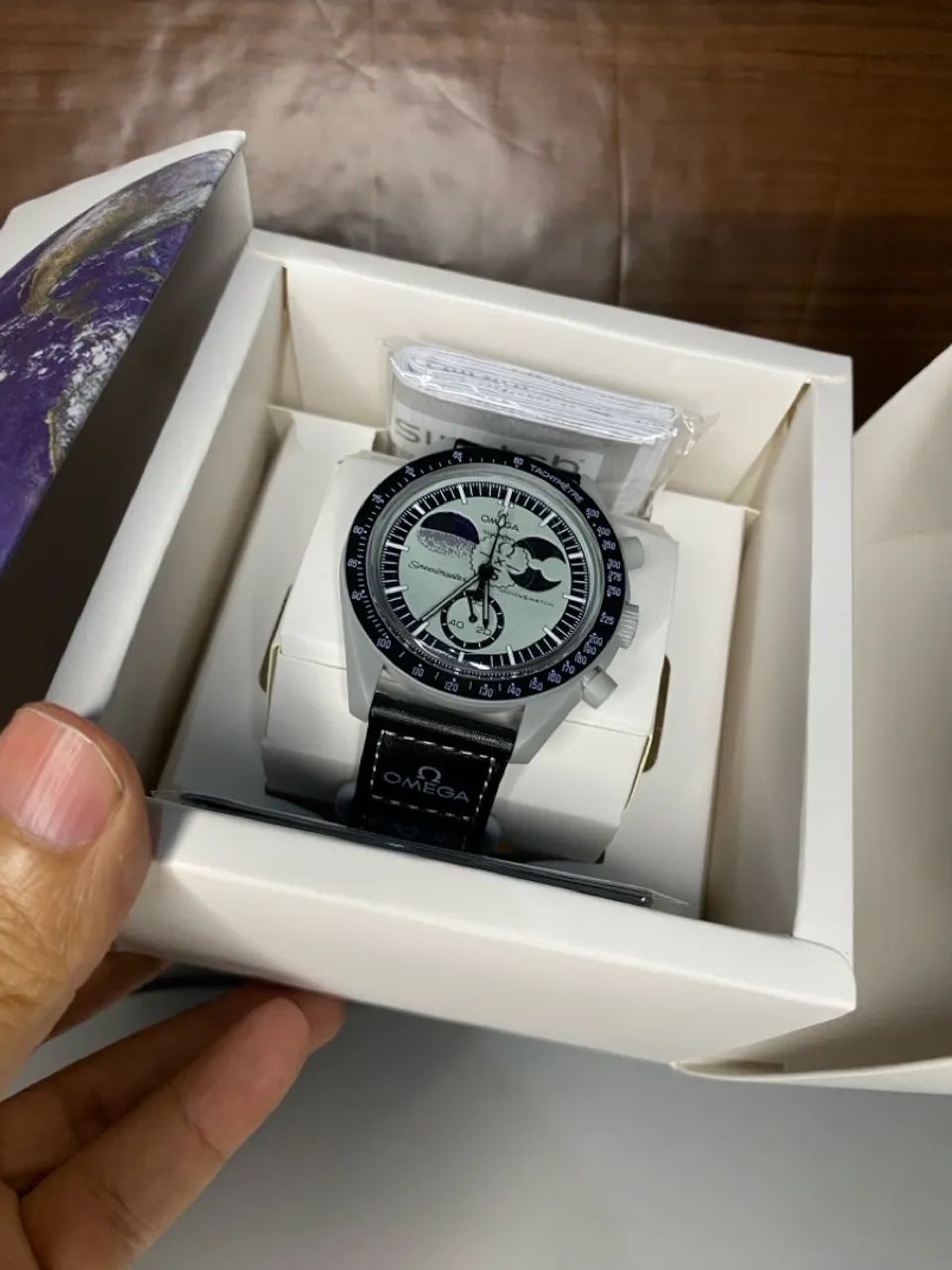 Relogio Omega Swatch x Moon Cinza - Foto 3