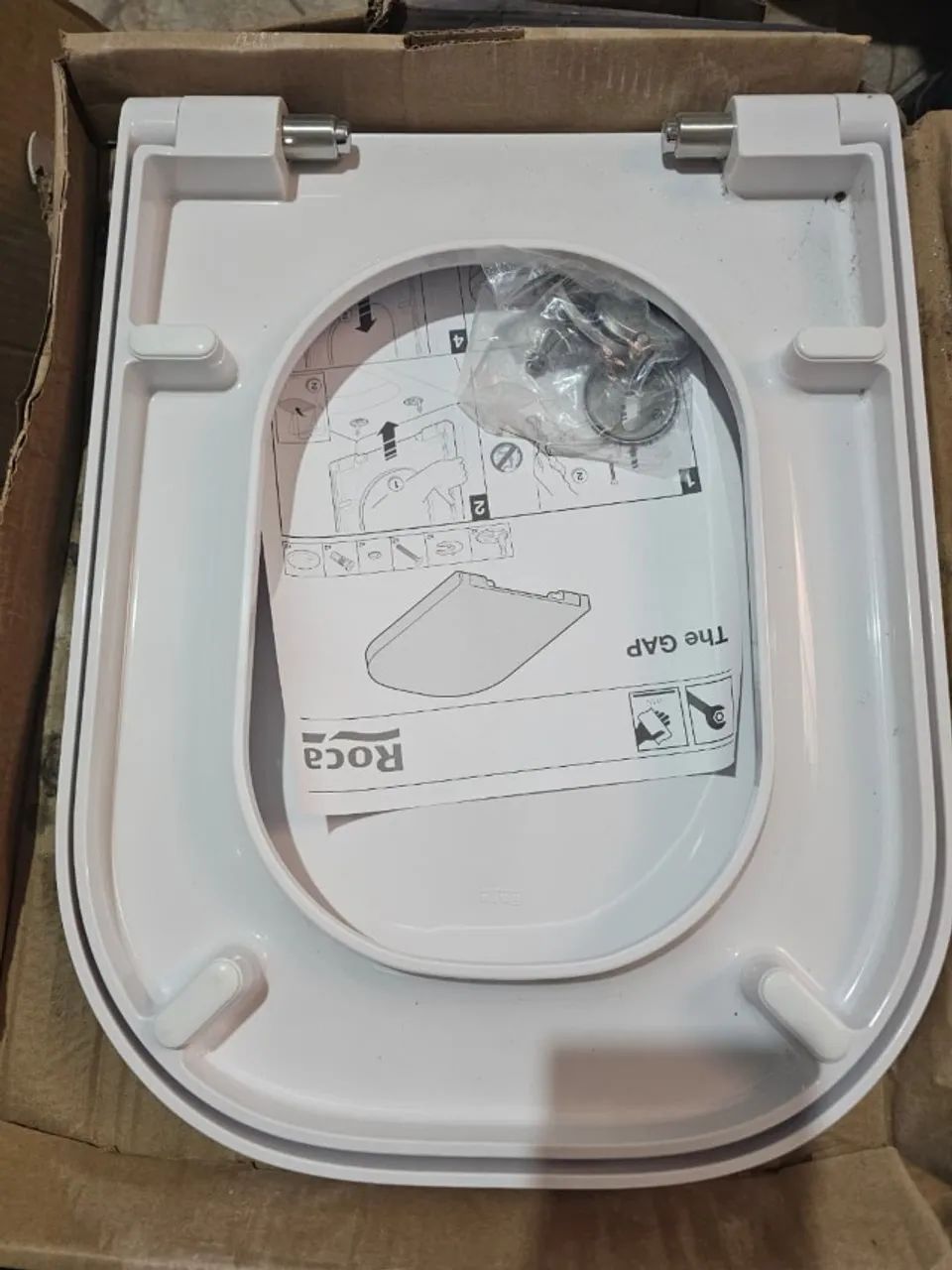Assento Termofixo NOVO, com Amortecedor Gap Branco - Foto 4