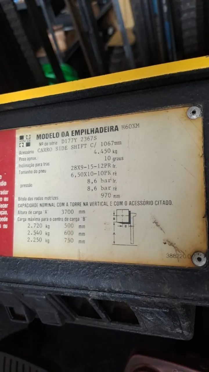EMPILHADEIRA DIESEL HYSTER H60XM - Foto 6