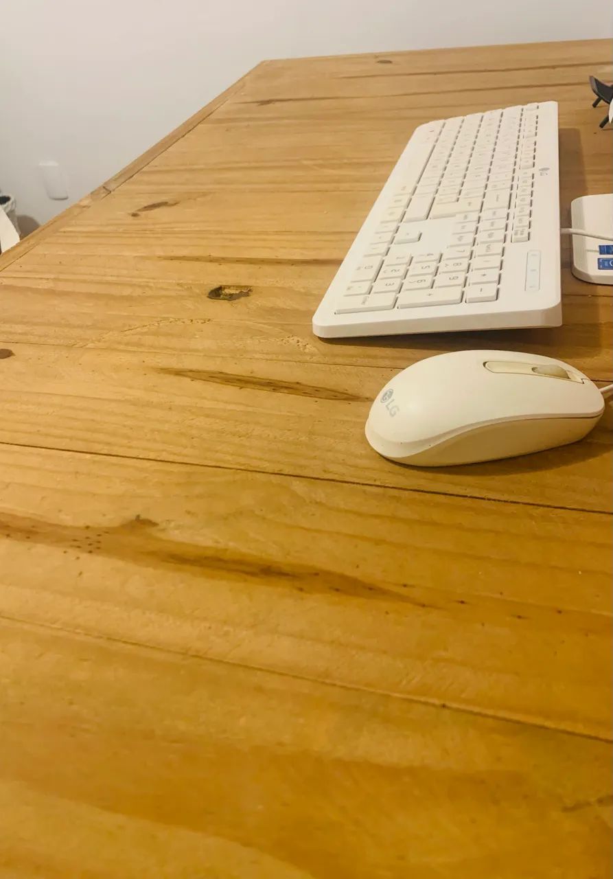 Mesa de escritório madeira crua  - Foto 4