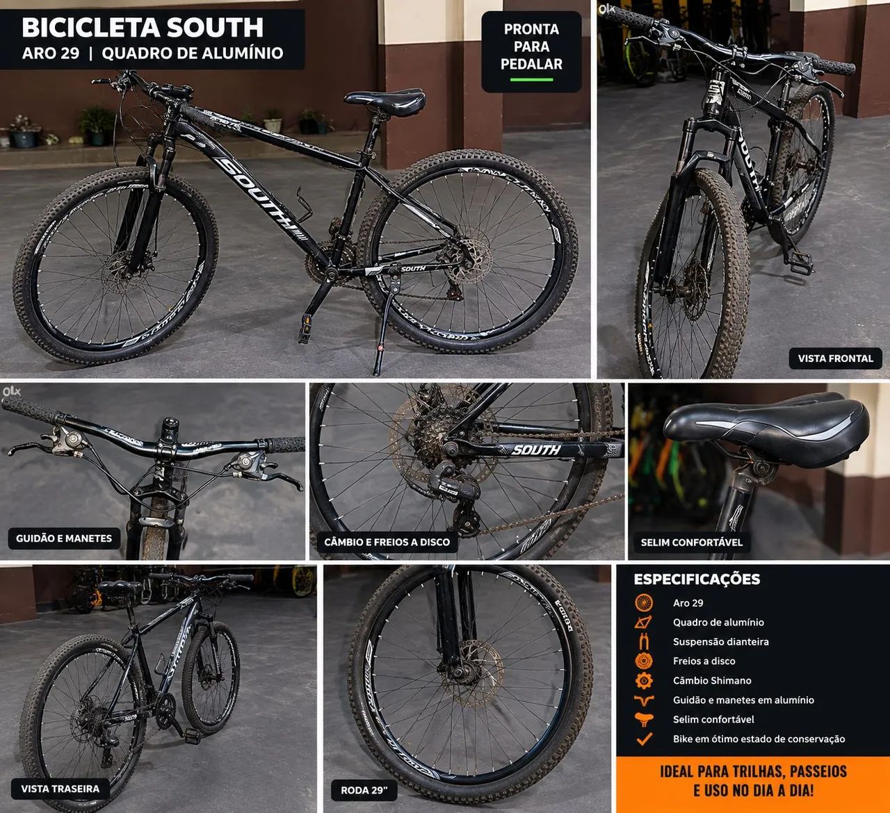 BICICLETA SOUTH MTB ARO 29   - (VALOR NEGOCIÁVEL) - Foto 2