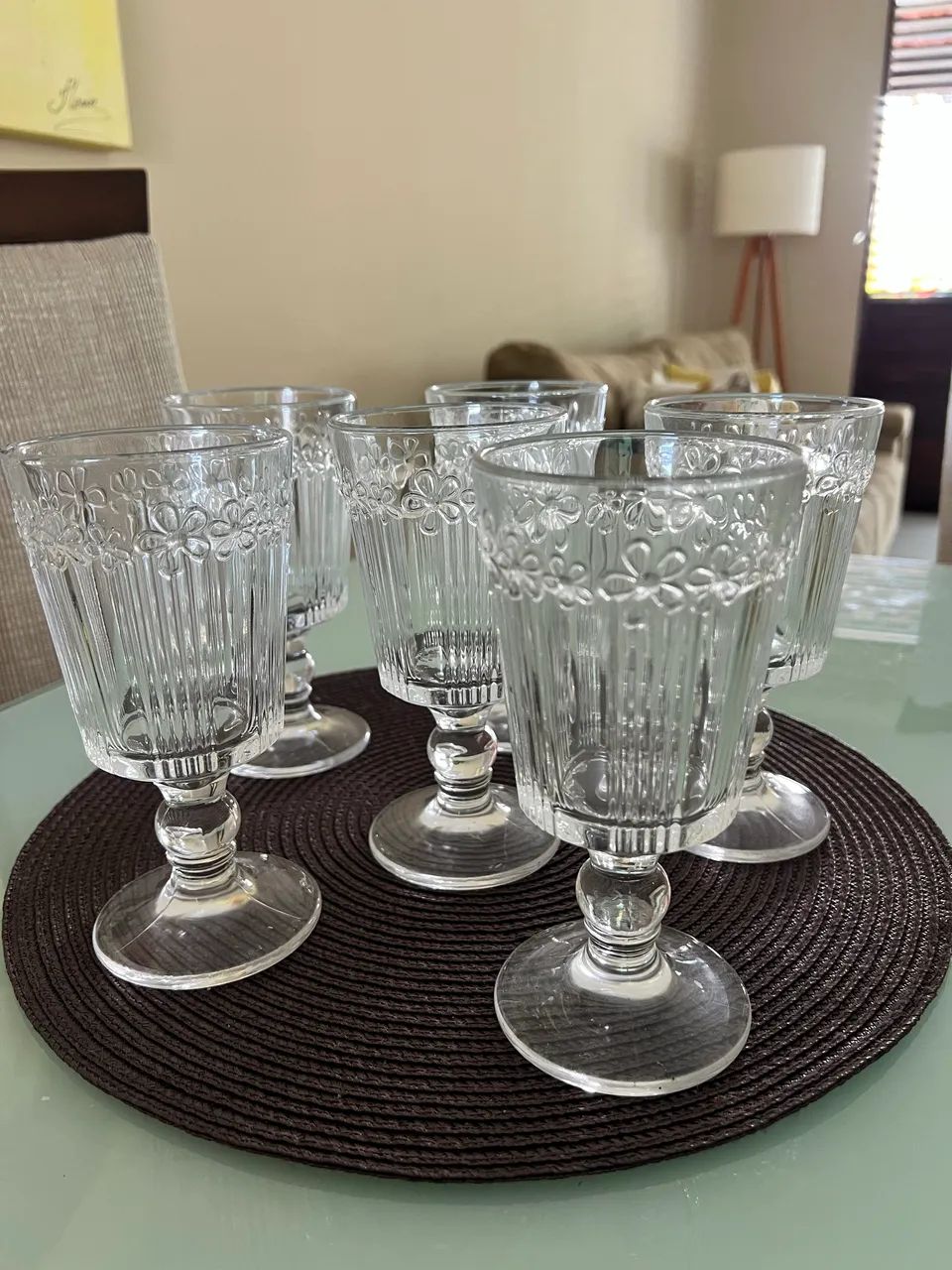 Conjunto com 6 taças 