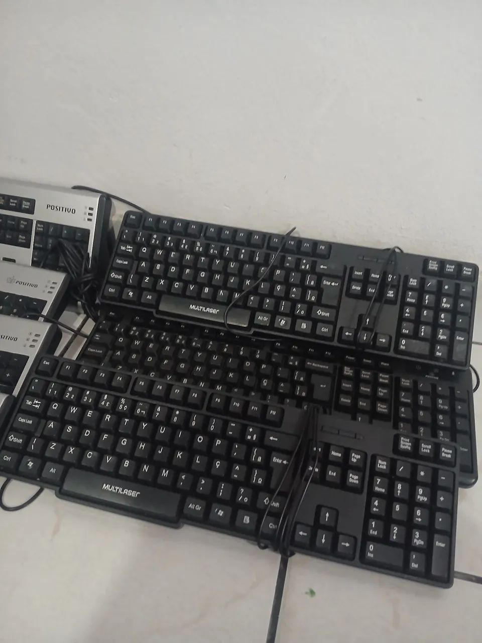 Lote Com 7 Teclados Para Computador PC - Positivo/ Multilaser - Foto 3