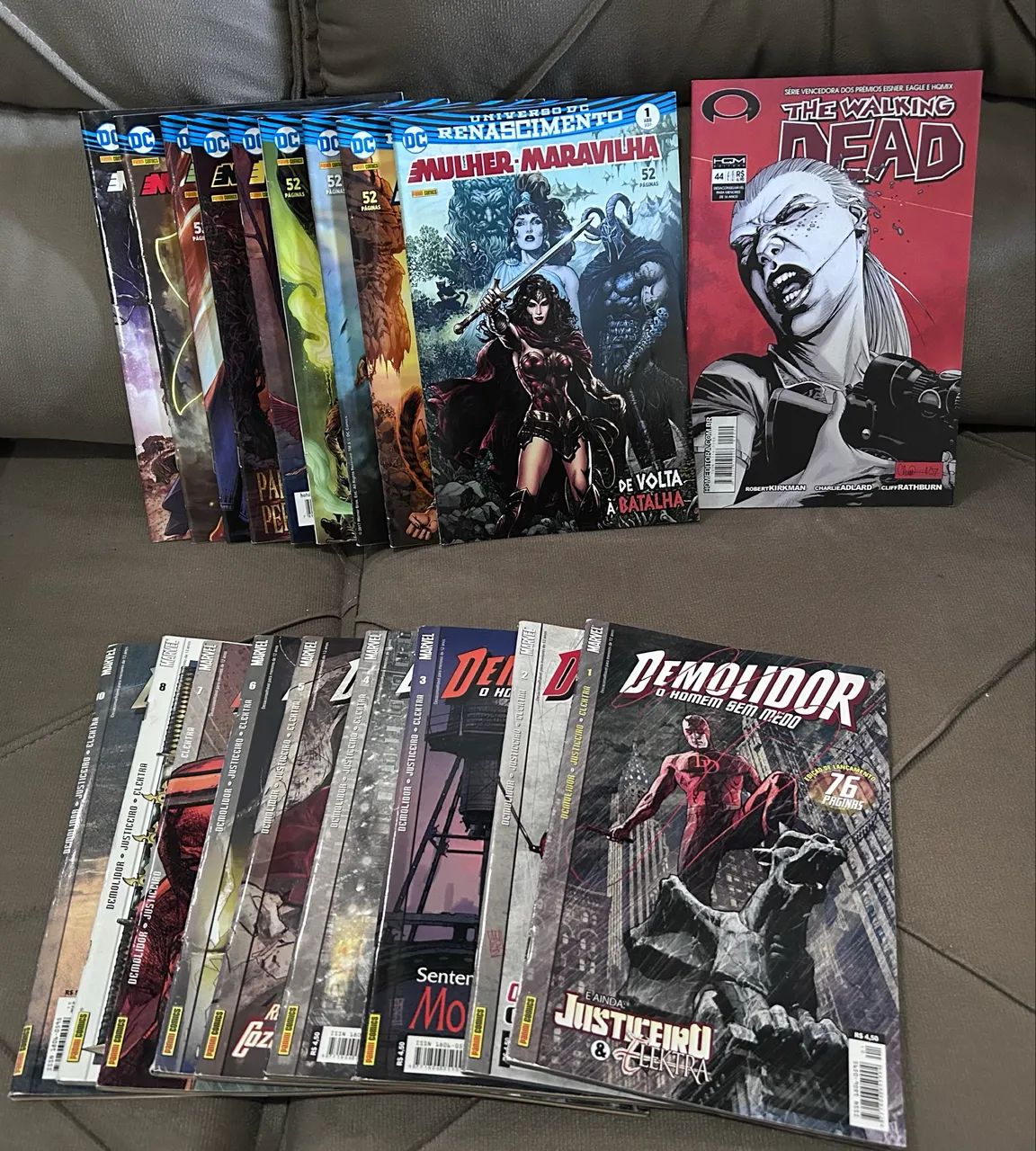 Revistas Marvel, DC e outras?
