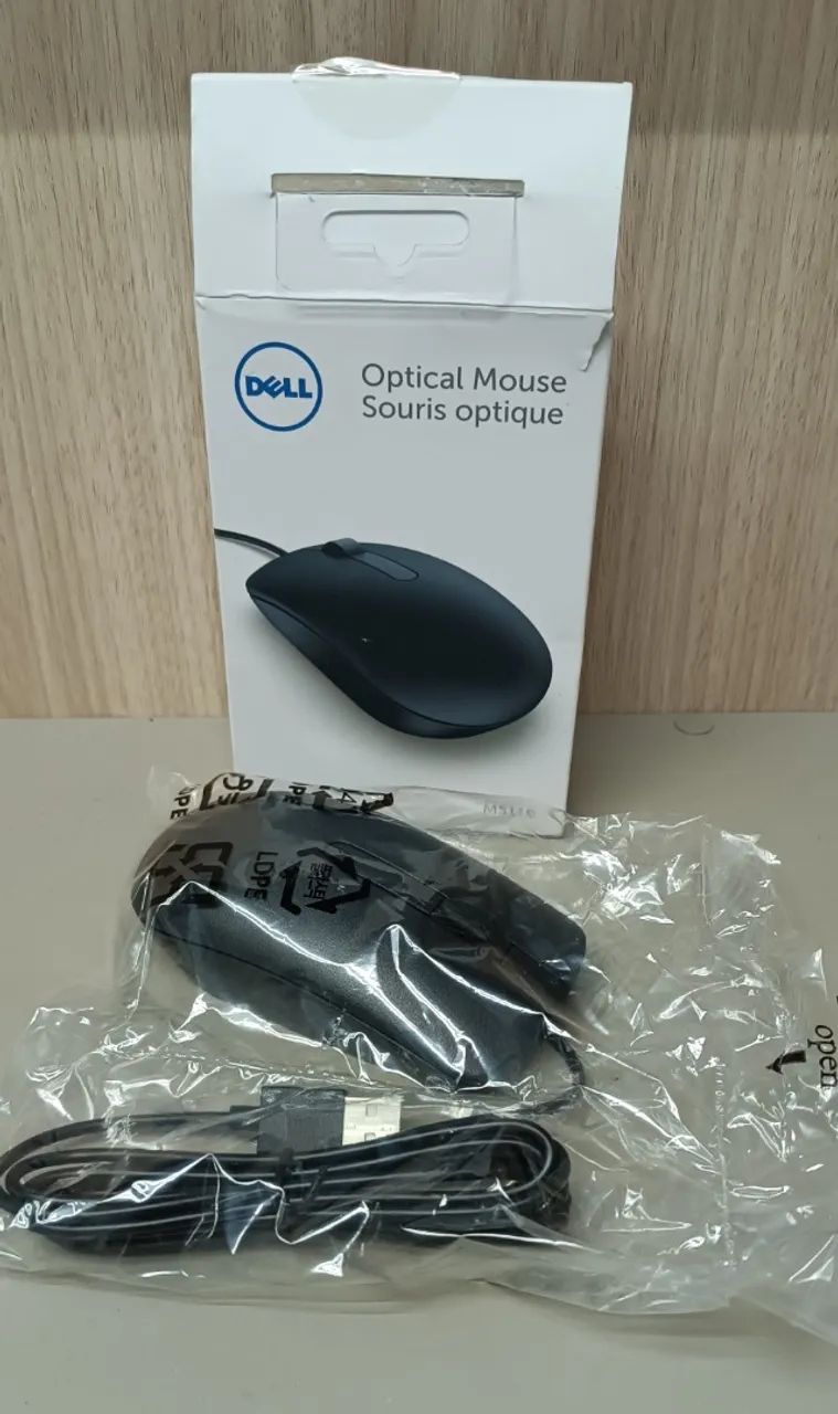 Mouse óptico Dell preto - Foto 2