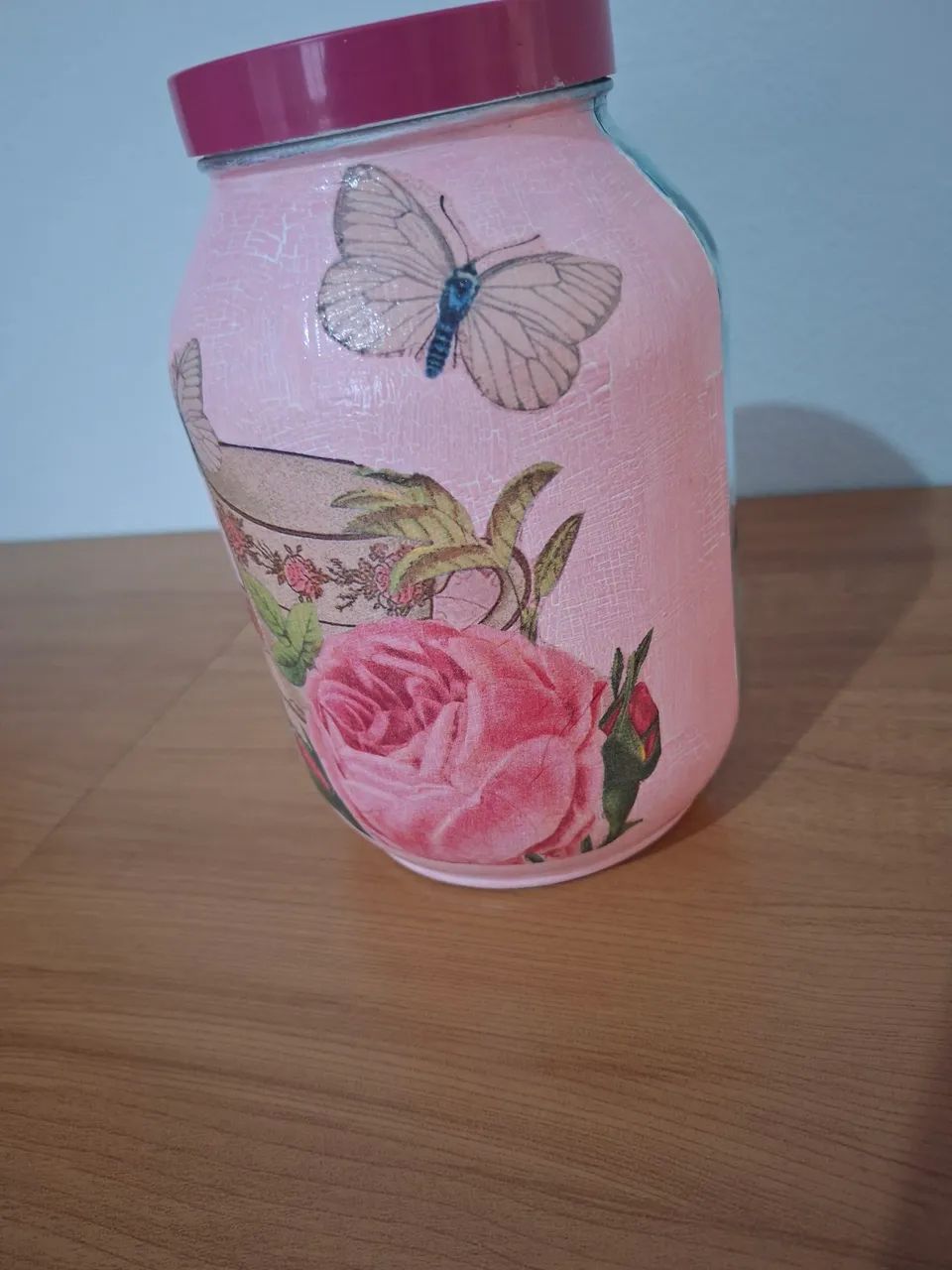 Pote de vidro decorado  - Foto 4