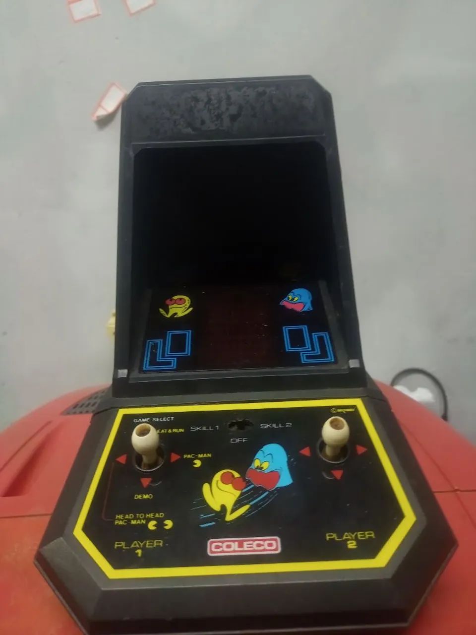 Antigo console Pac-Man colleco