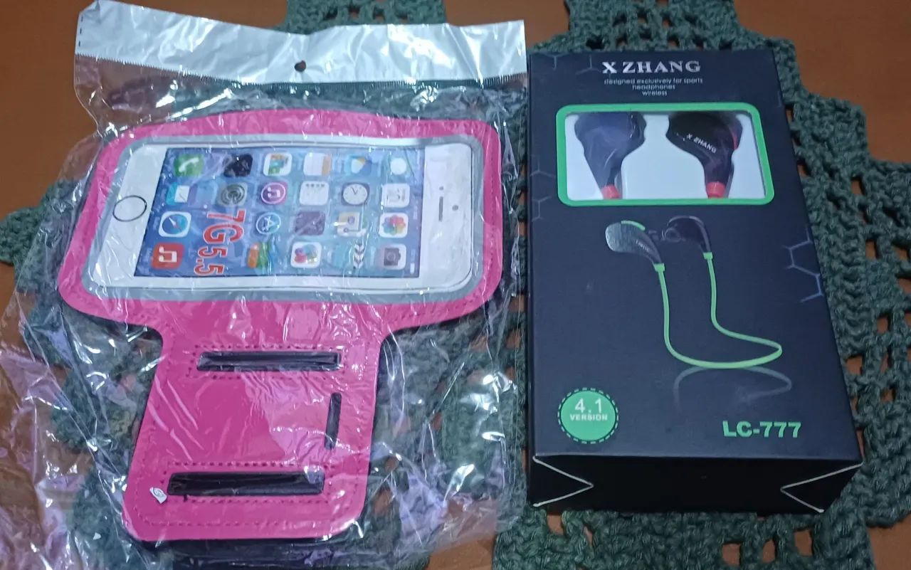 Fone sem fio e mais a braçadeira  - Foto 3