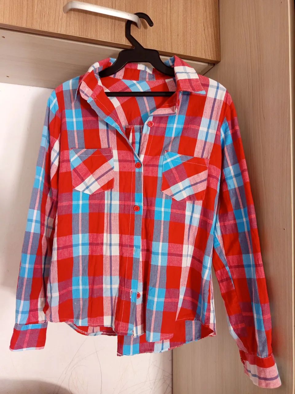 Camisa xadrez feminina 