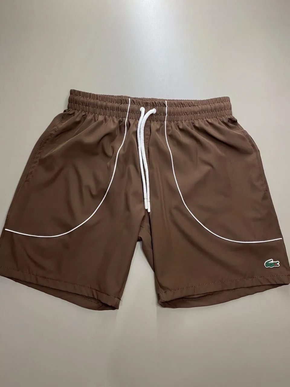 Bermuda Tactel Marrom Limitada