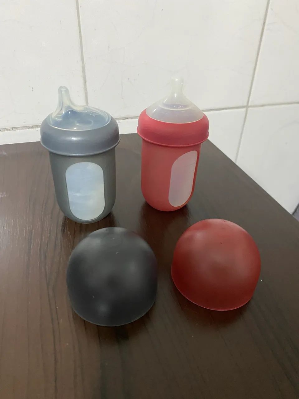Kit de mamadeira boon nursh de silicone importada usada  - Foto 2
