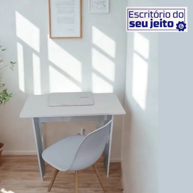 Escrivaninha Multiuso NOVA Mesa de Escritório para Notebook Estudo Computador Home Office - Foto 4