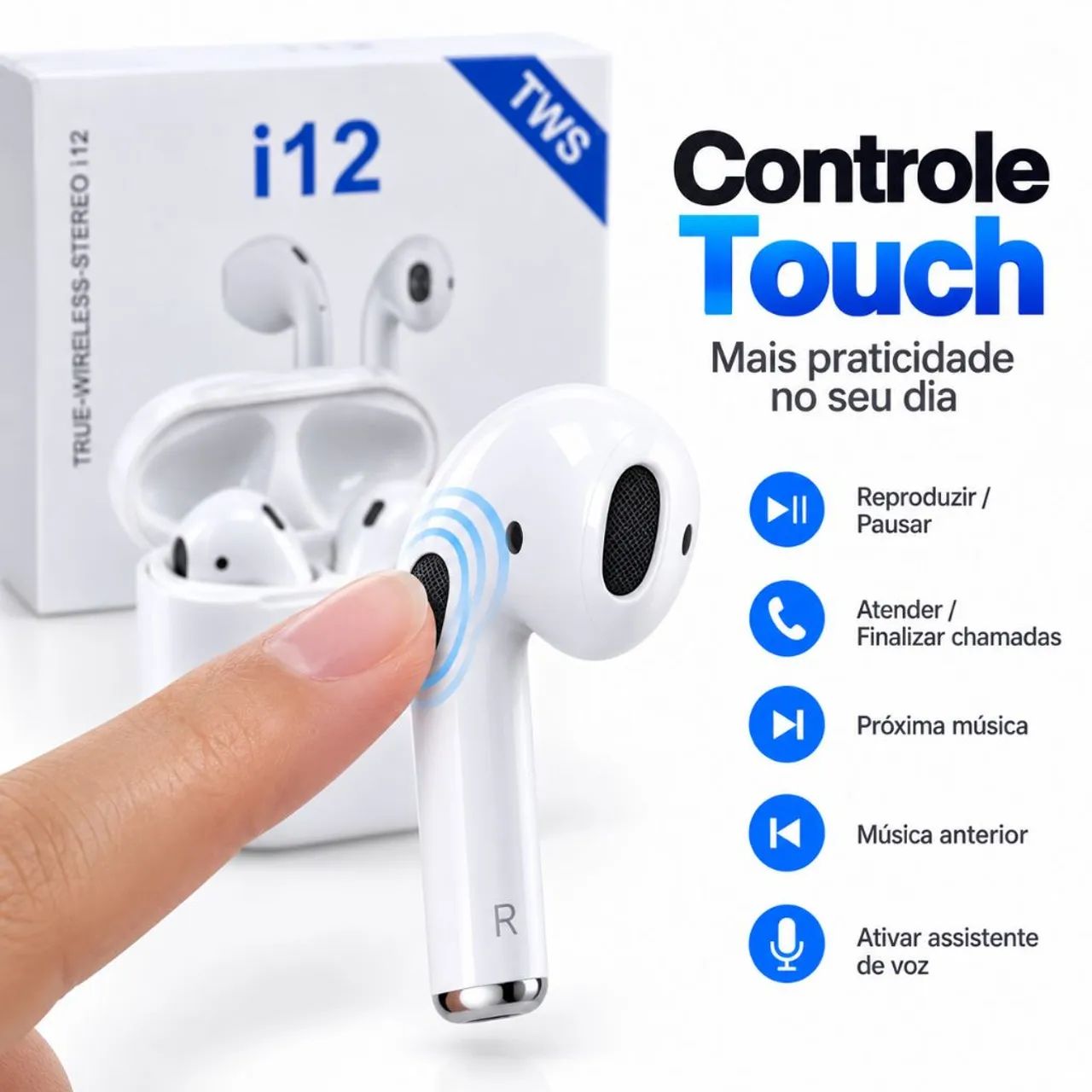 Fone bluetooth i12  - Foto 4