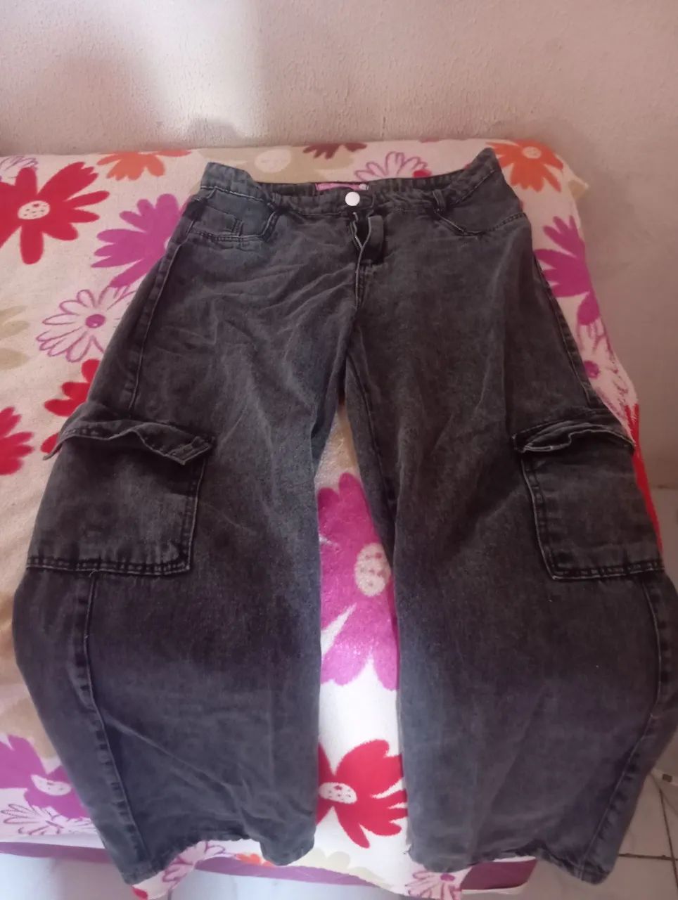 Calça cargo jogger feminina grafite 