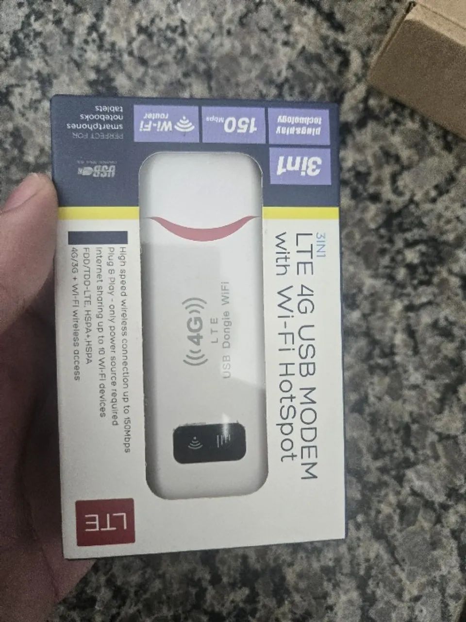 Modem 4G Desbloqueado na caixa
