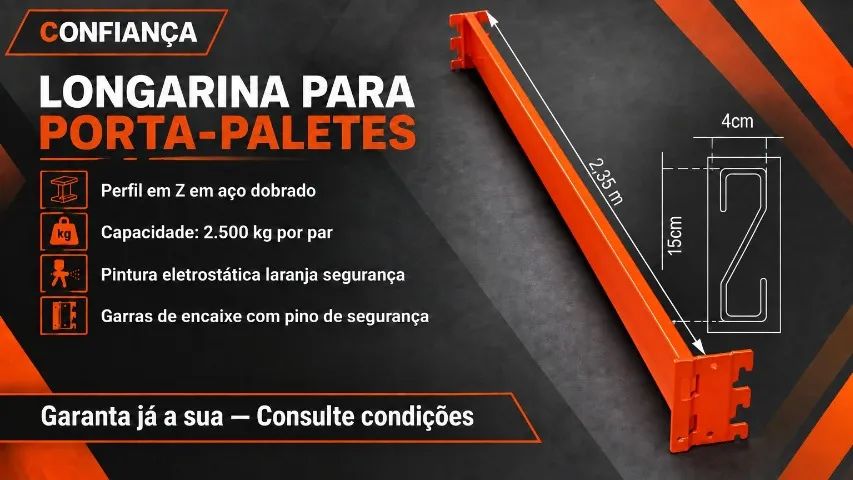 Longarina Confiança 2500KG