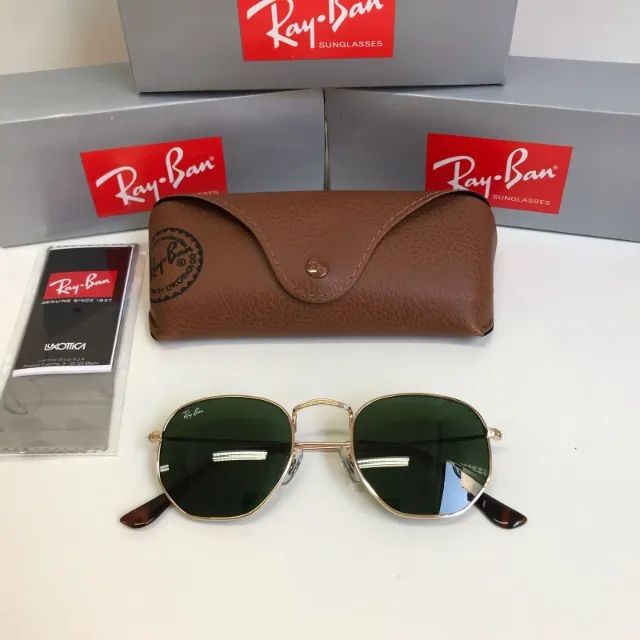 óculos de sol ray ban hexagonal classic g-15 lentes de cristal