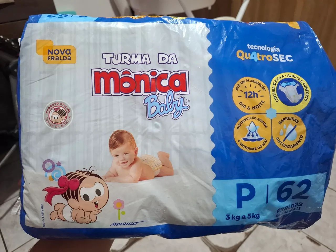 Fralda Turma da Mônica P (Aberta)