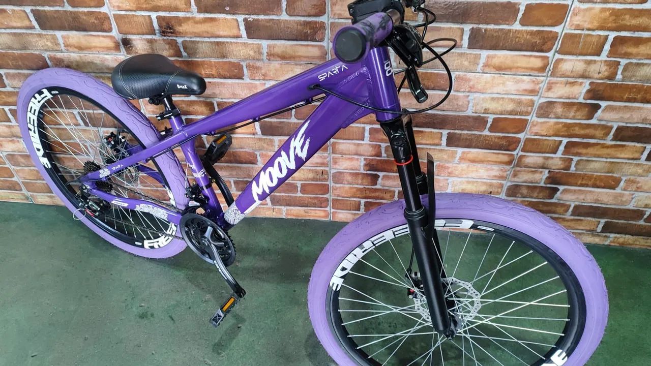 Bicicleta Free Ride roxa nova
