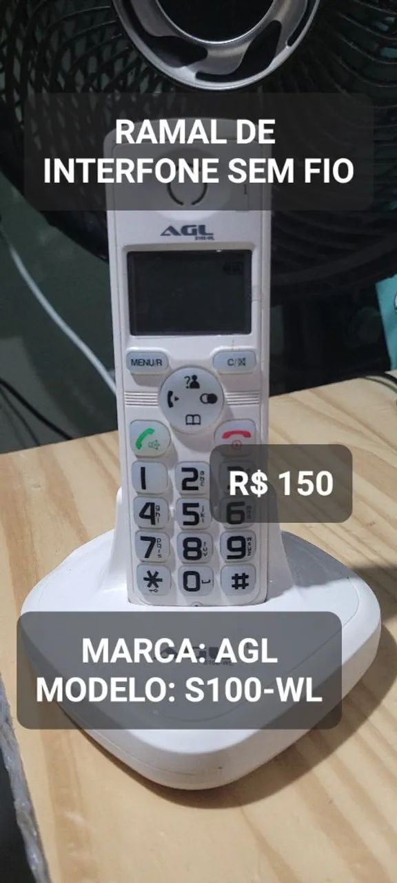 Ramal de interfone sem fio