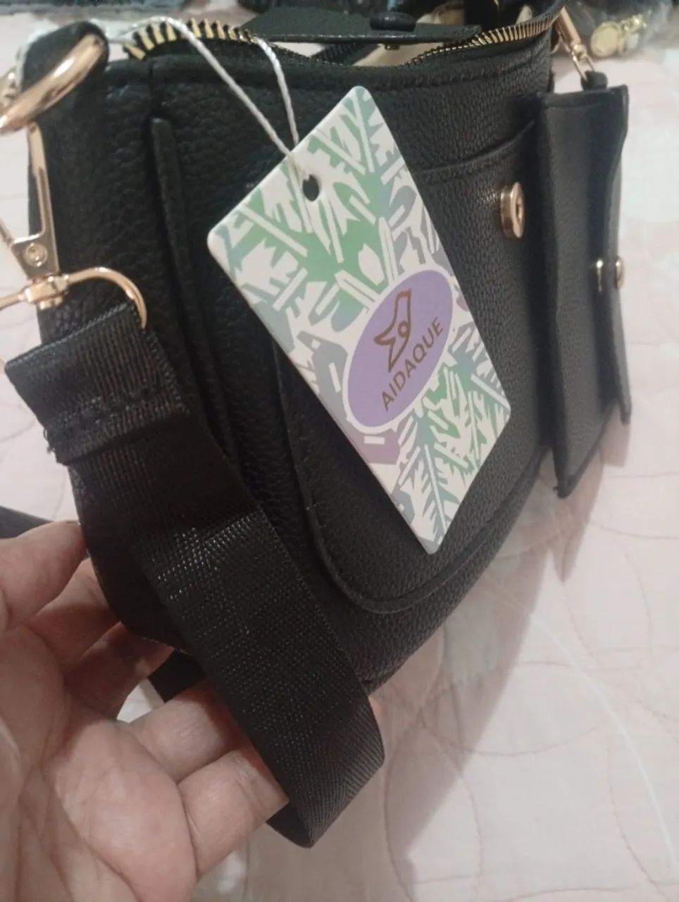 Bolsa preta pequena  - Foto 3