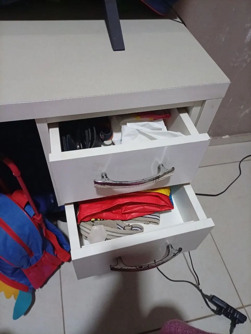 Mesa de escritório MDF branca 428513765045708802